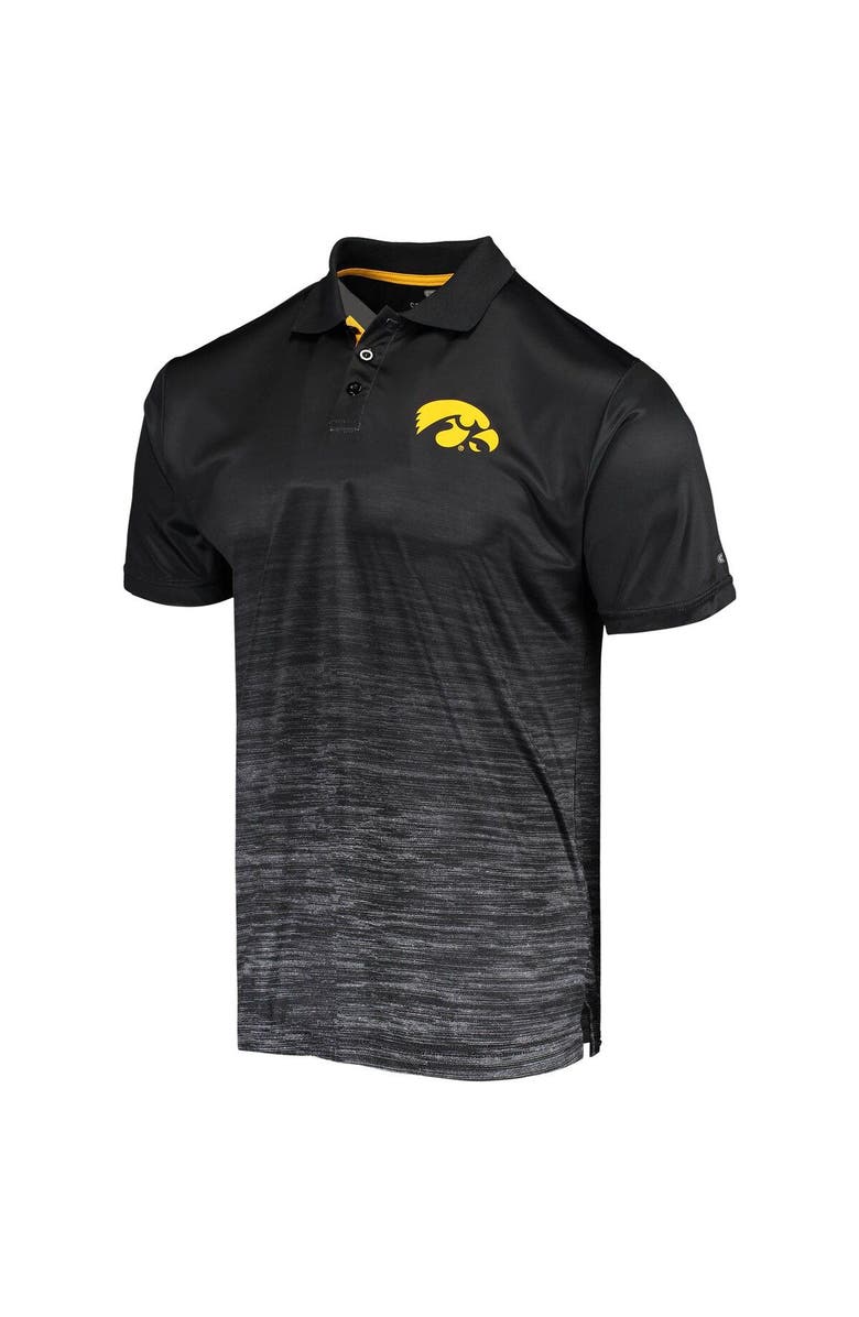 COLOSSEUM Men's Colosseum Black Iowa Hawkeyes Marshall Polo, Alternate, color, Black