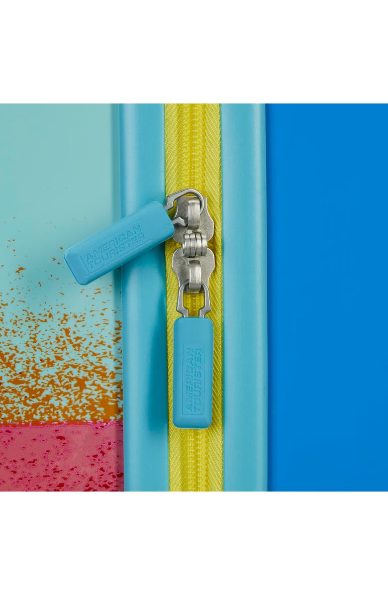 AMERICAN TOURISTER Disney Hardside Carry on 18 Inch Luggage with Spinner Wheels, Alternate, color, Stitch