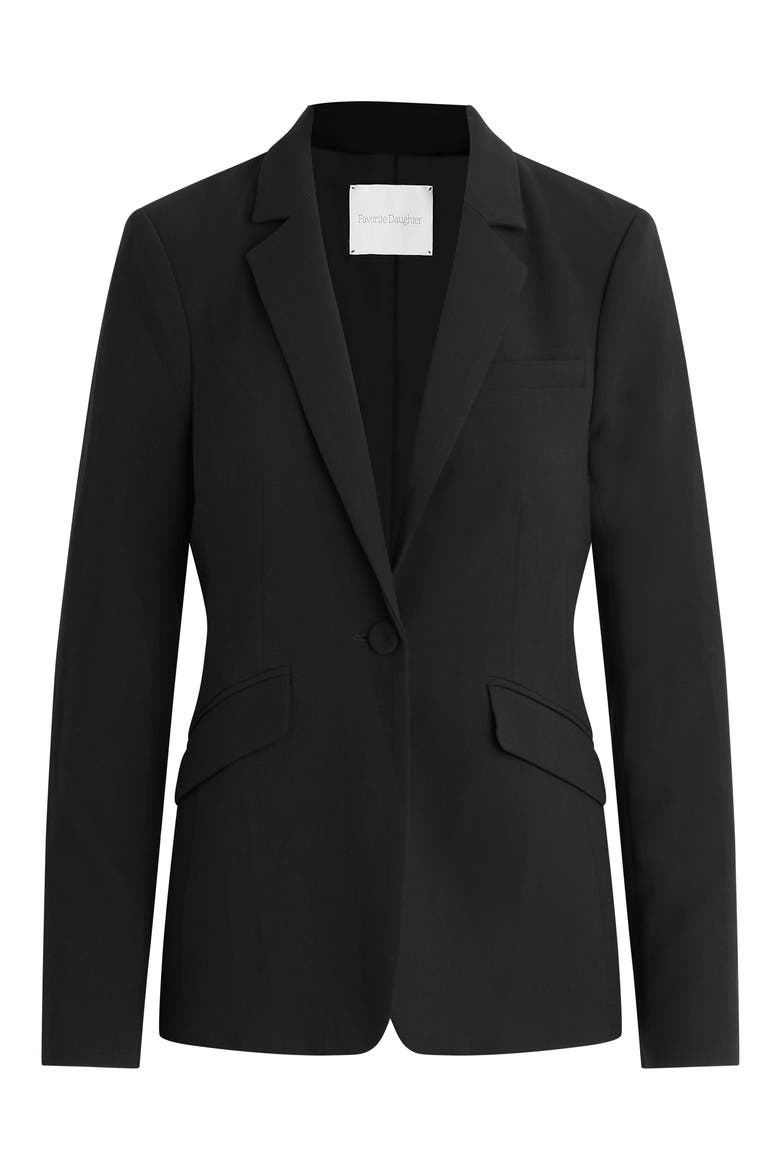 Slim Blazer, Alternate, color, BLACK
