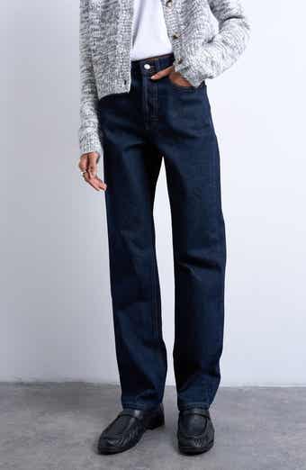 Topshop Kort Straight Leg Jeans