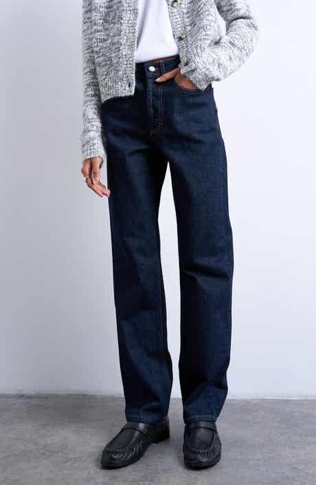 Topshop Kort Straight Leg Jeans