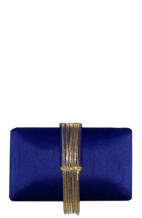 Jewel Fringe Clutch