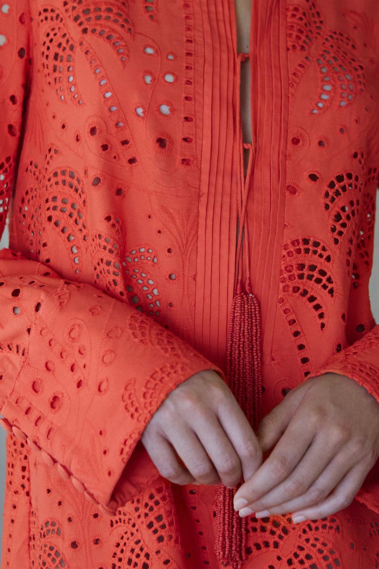 Zahra Embroidered Shirt Dress, Alternate, color, Embroidered