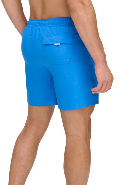 Shop Calvin Klein 7" Core Volley Shorts In Blue