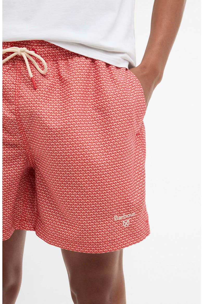Shell Swim Trunks, Alternate, color, RED