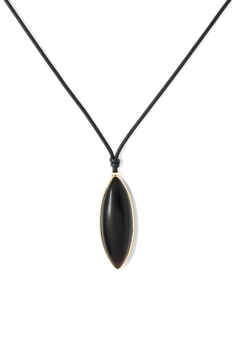 Dagger Pendant Cord Necklace, Main, color, SMOKEY QUARTZ