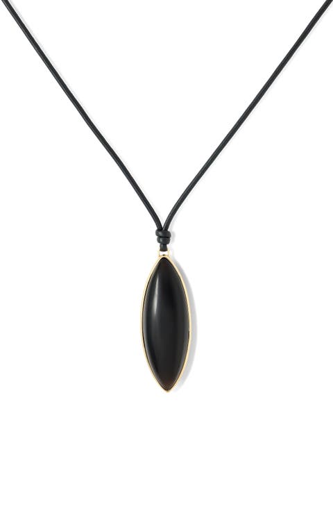 Dagger Pendant Cord Necklace