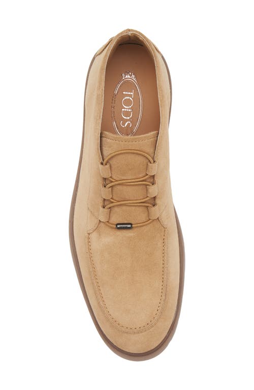 Tod's Apron Toe Suede Chukka Boot In Brown