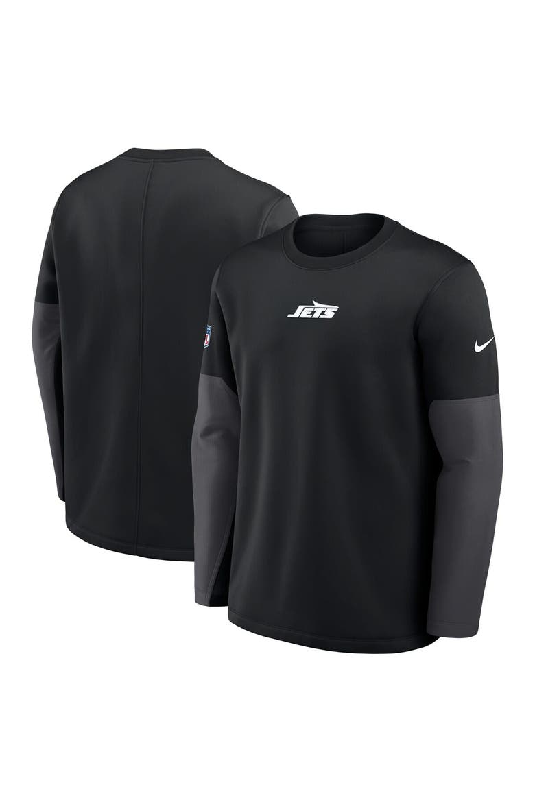Men's Nike Black New York Jets Sideline Scripted to Win Performance Long Sleeve T-Shirt, Alternate, color, Black
