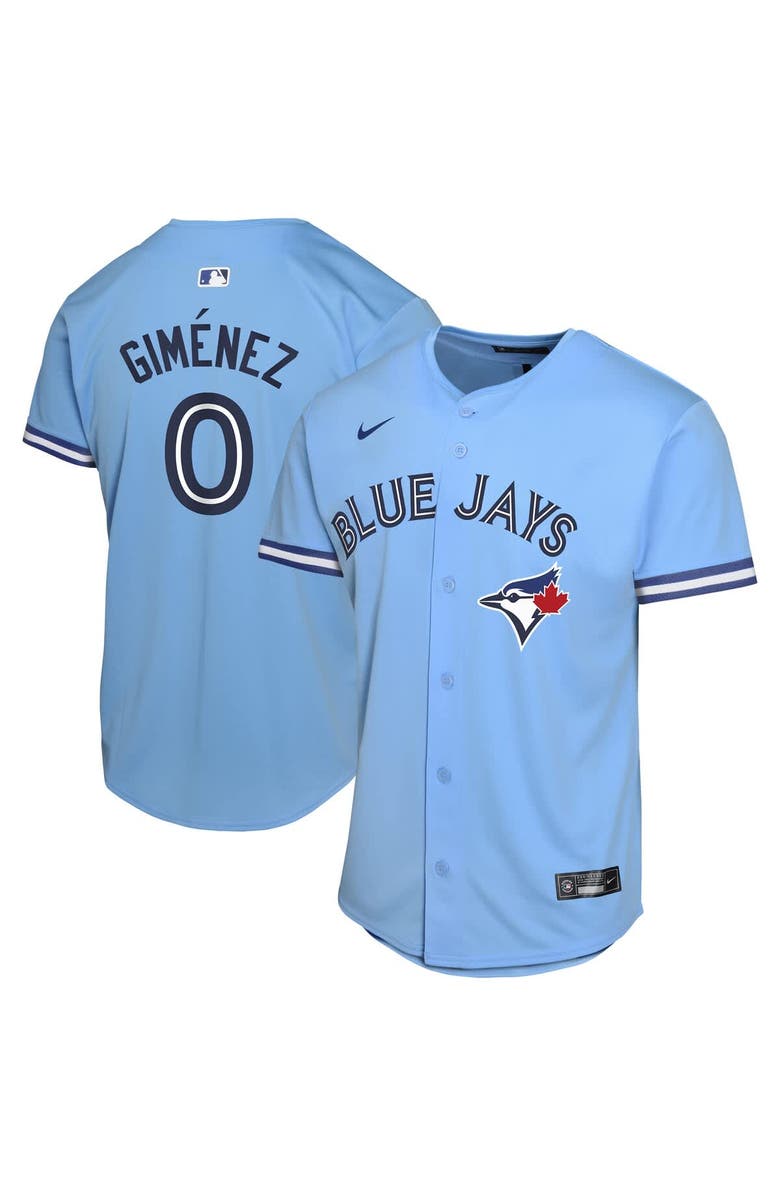 Nike Youth Nike Andrés Giménez Powder Blue Toronto Blue Jays Alternate Game Player Jersey, Main, color, Light Blue