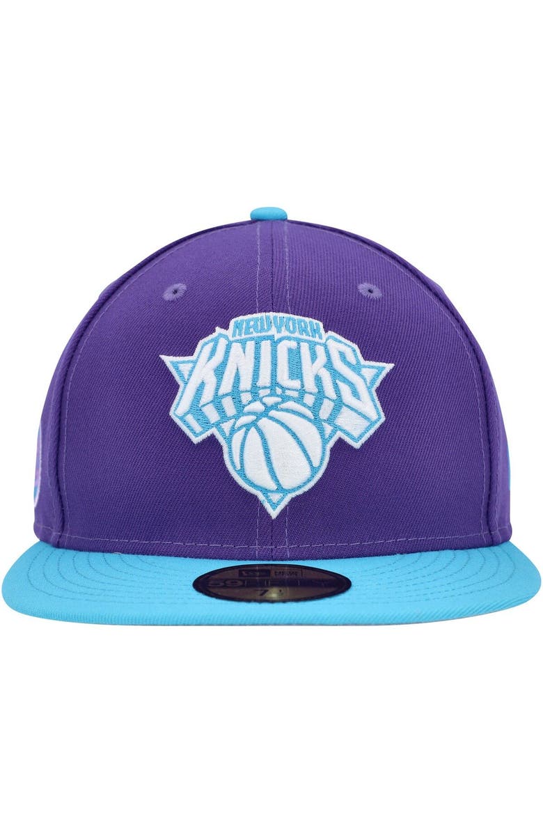 New Era Men's New Era Purple New York Knicks Vice 59FIFTY Fitted Hat, Alternate, color,