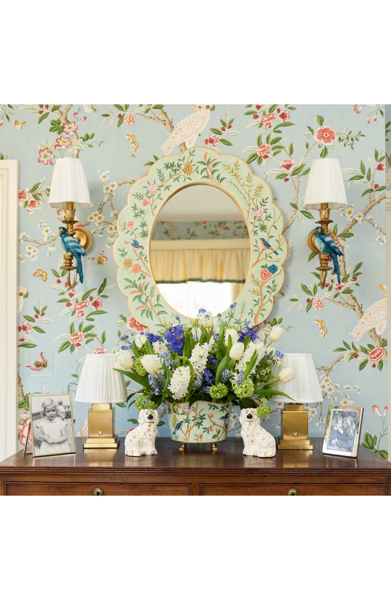 Mrs. Alice Pleated Lampshade, Alternate, color, Cream