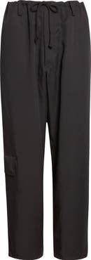 Yohji Yamamoto Drawstring Waist Cargo Pants