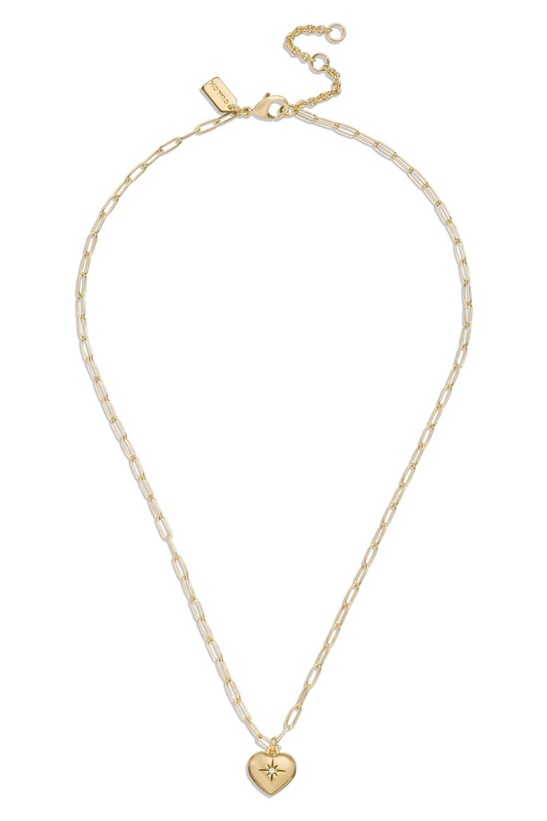 Heart Pendant Necklace, Alternate, color, SHINY GOLD
