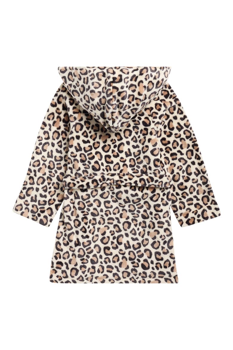 Kids' Hooded Robe, Main, color, TAN LEOPARD