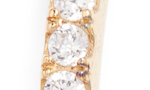 Nordstrom Pavé Cubic Zirconia Hoop Earrings In Gold