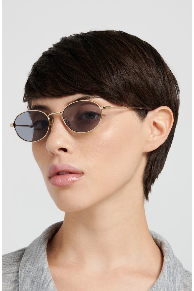VB 1020/S 52mm Oval Sunglasses, Alternate, color, GOLD HAVANA/ GREY