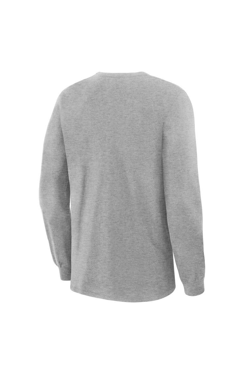 FANATICS Men's Fanatics Heather Gray Florida Panthers 2025 Stanley Cup Champions Locker Room Long Sleeve T-Shirt, Alternate, color,