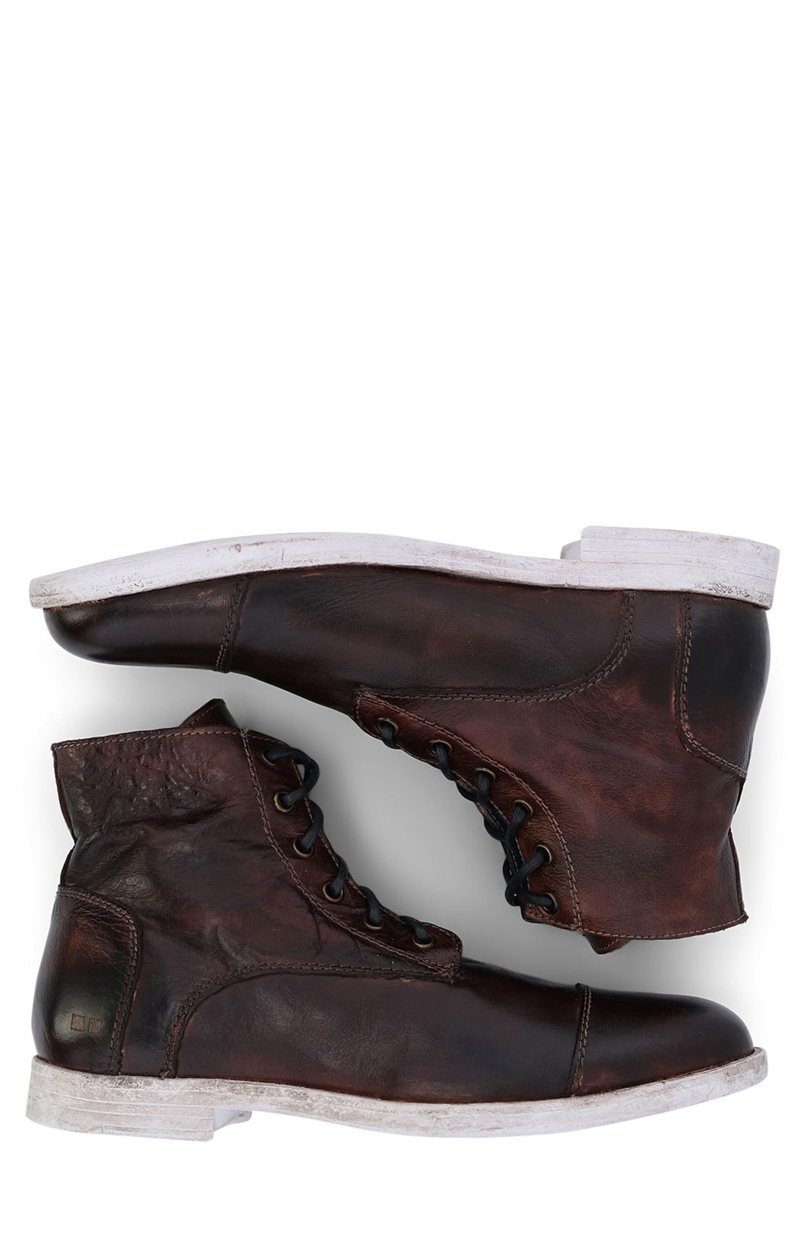 Leonardo Cap Toe Boot, Alternate, color, TEAK RUSTIC