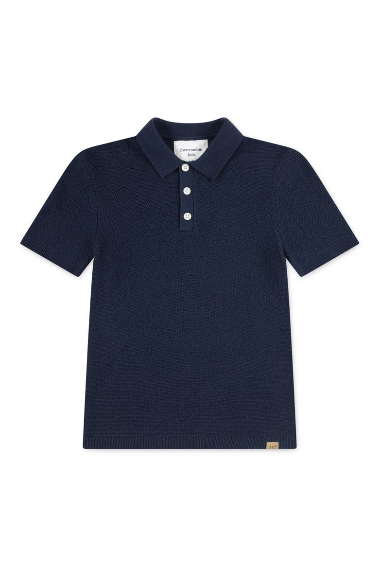 Kids' Traditional Swolo Polo Sweater, Main, color, NAVY BLAZER