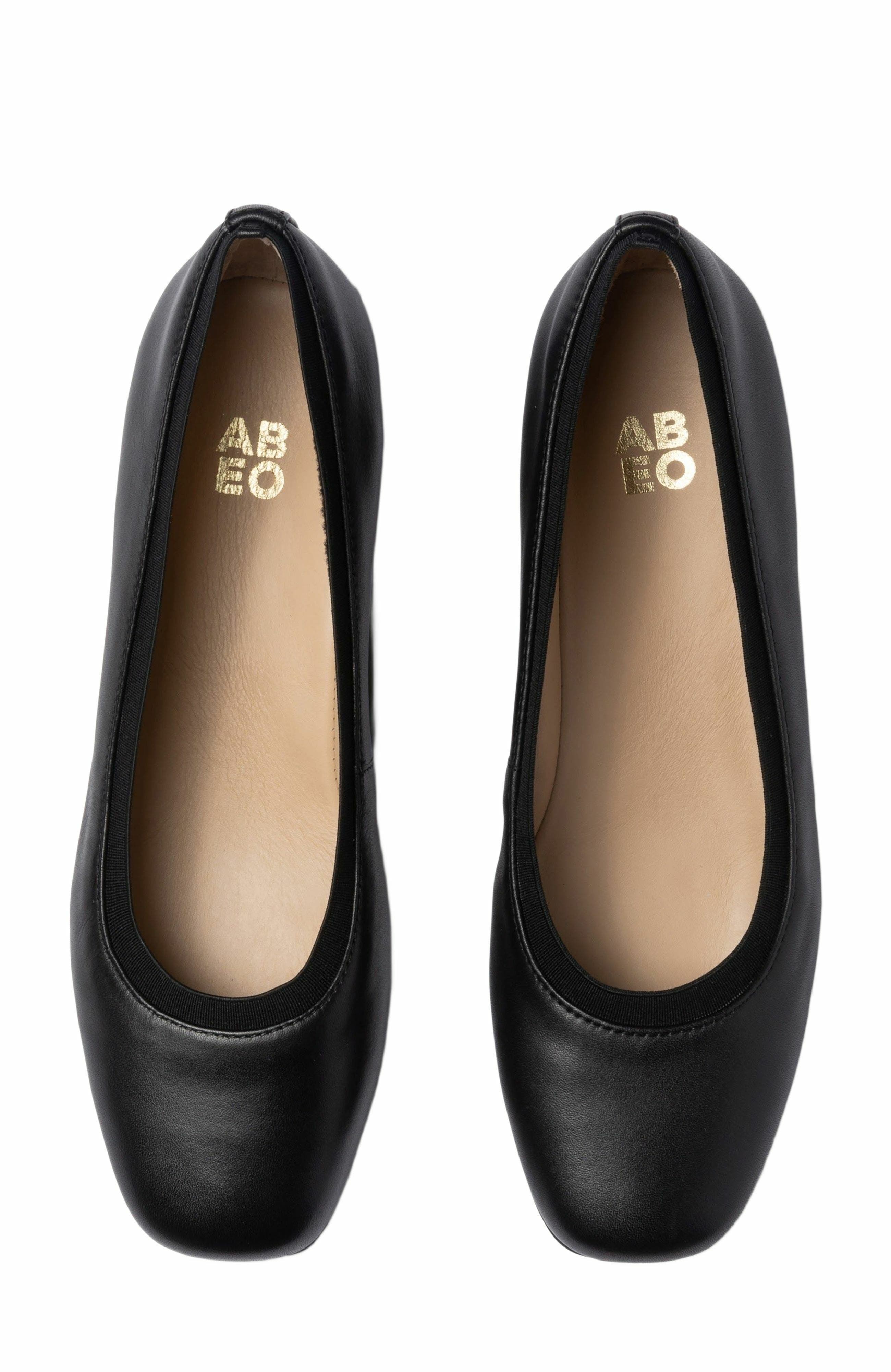 ABEO Cadence Ballet Flat, Alternate, color, Black - Metatarsal