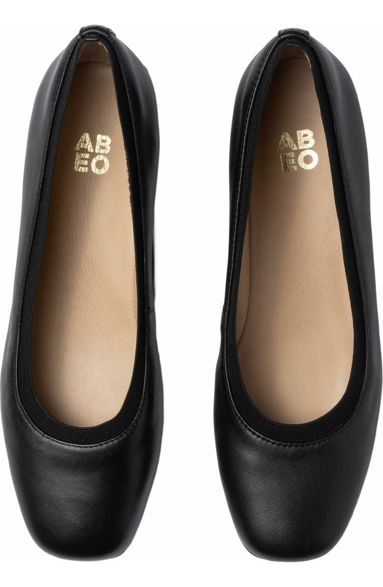 ABEO Cadence Ballet Flat, Alternate, color, Black - Metatarsal