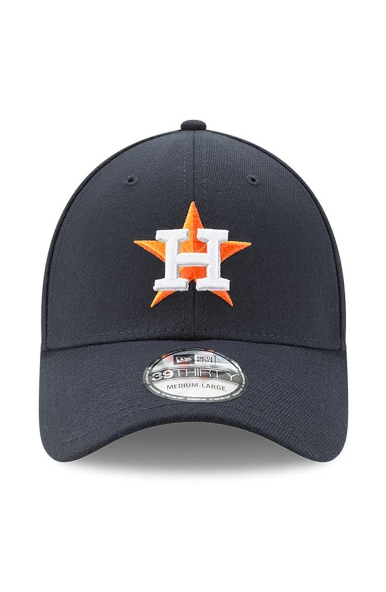 New Era Men's New Era Navy Houston Astros Button Team Classic 39THIRTY Flex Hat, Alternate, color, Navy