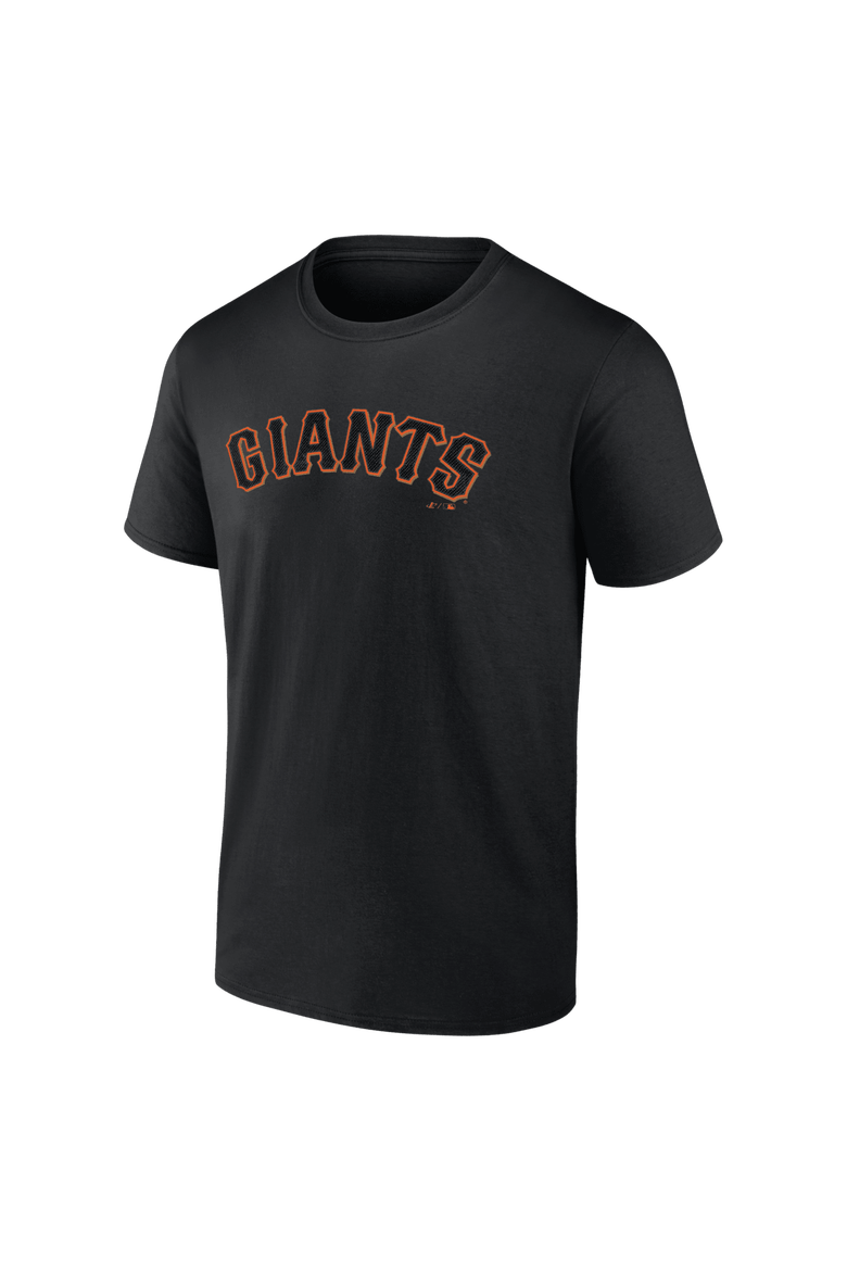 Men's Logo Athletic Black San Francisco Giants Wordmark T-Shirt, Alternate, color, Black