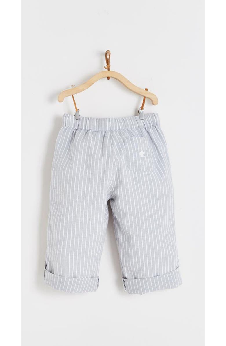 Babycottons Grey Linen Pants, Alternate, color, Grey