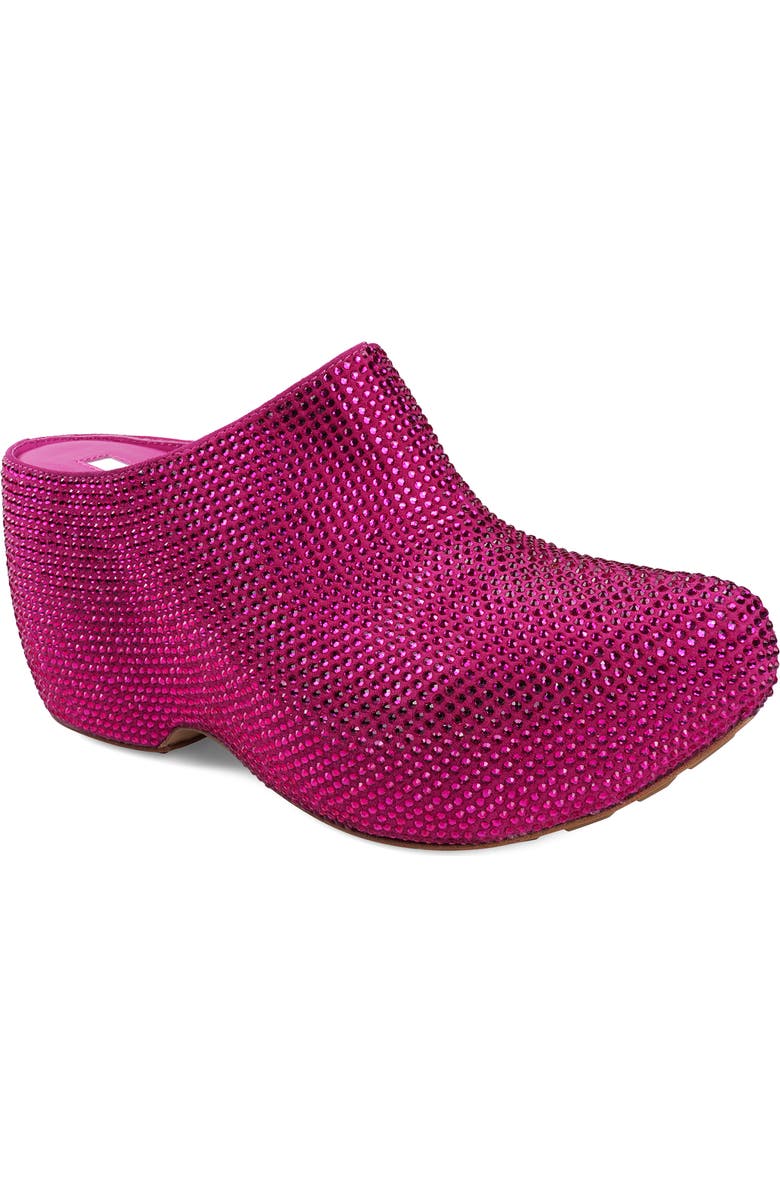 ZIGI Ziska Embellished Clog, Main, color, Fuchsia Suede