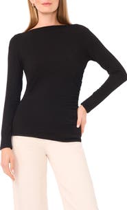 Halogen® Boat Neck Long Sleeve Top