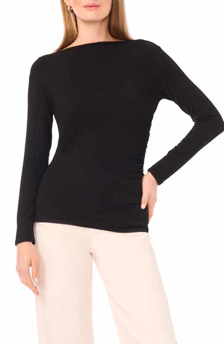 Halogen® Boat Neck Long Sleeve Top