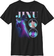 KPop Demon Hunters Boys' Jinu Saja Boy Collage Graphic Short Sleeve T-Shirt