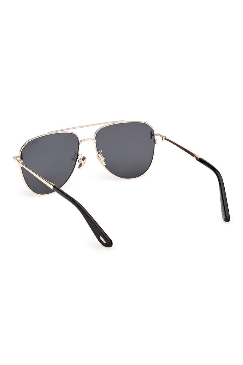 59mm Aviator Sunglasses, Alternate, color, SHINY ROSE GOLD