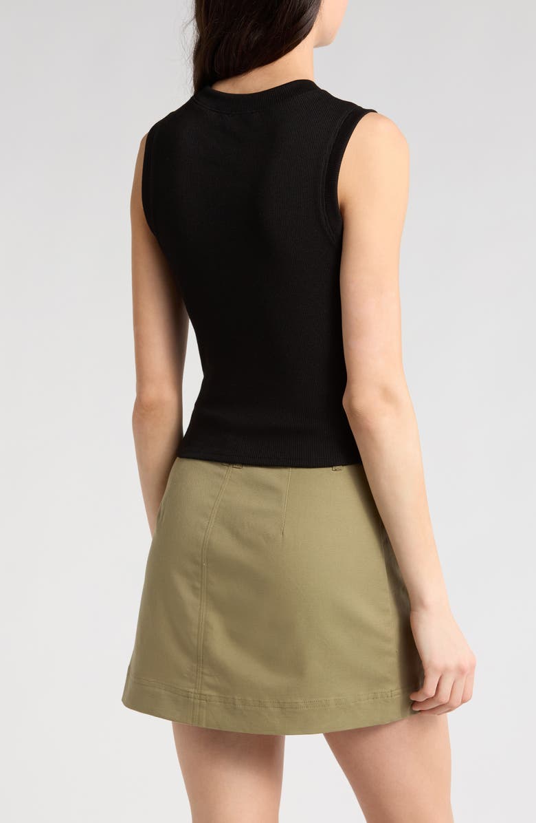 PAIGE Mollie Rib Tank, Alternate, color, Black