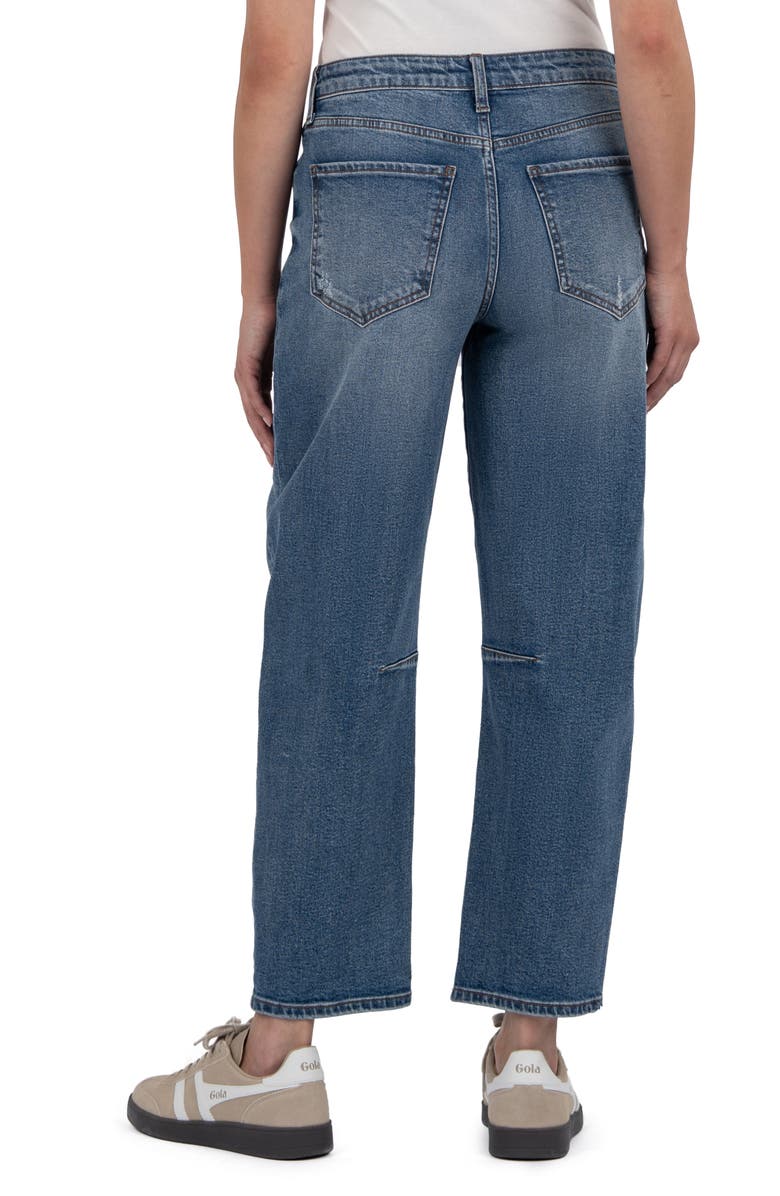 KUT from the Kloth Ashley High Waist Slouchy Barrel Leg Jeans, Alternate, color, Improving