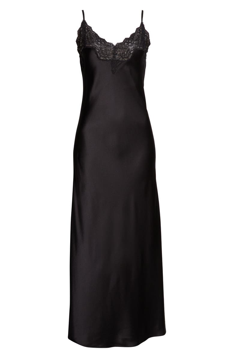 CO Lace Trim Silk Slipdress, Alternate, color, 