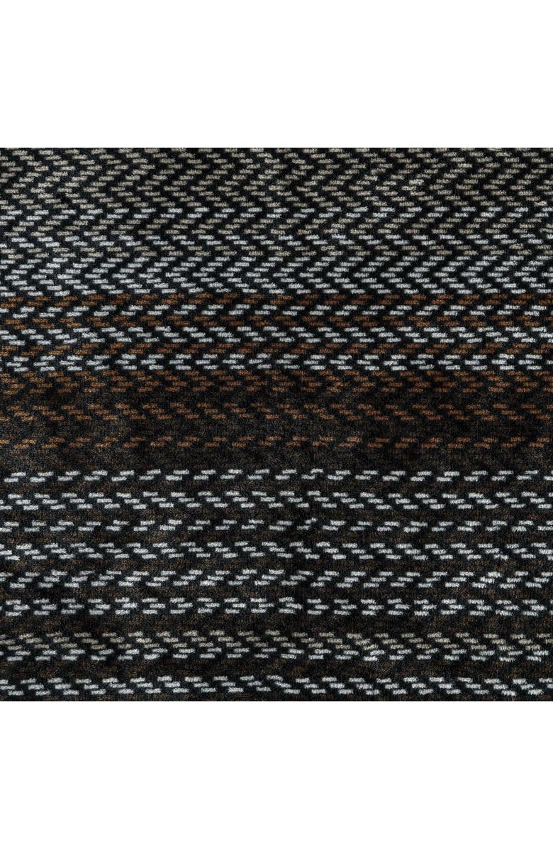 Wrangler Nash Stripe Throw Blanket, Alternate, color, Dark Brown