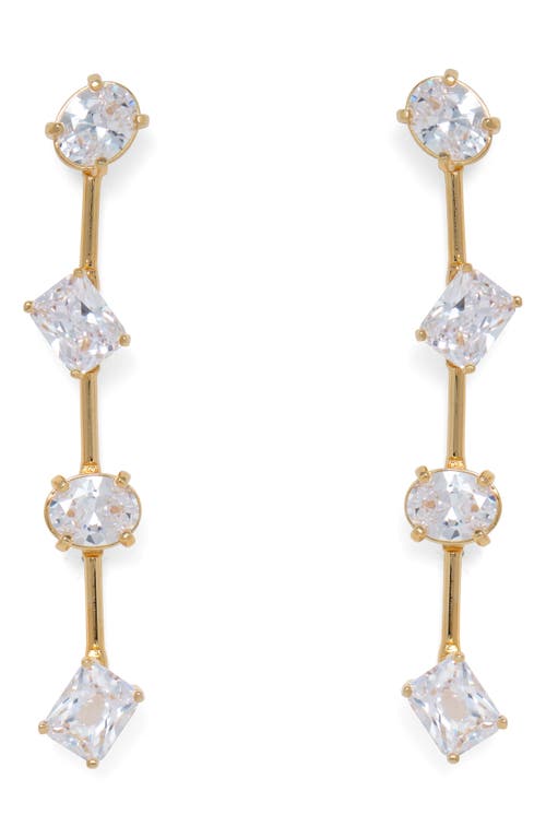 Lady Grey Stella Cubic Zirconia Linear Drop Earrings