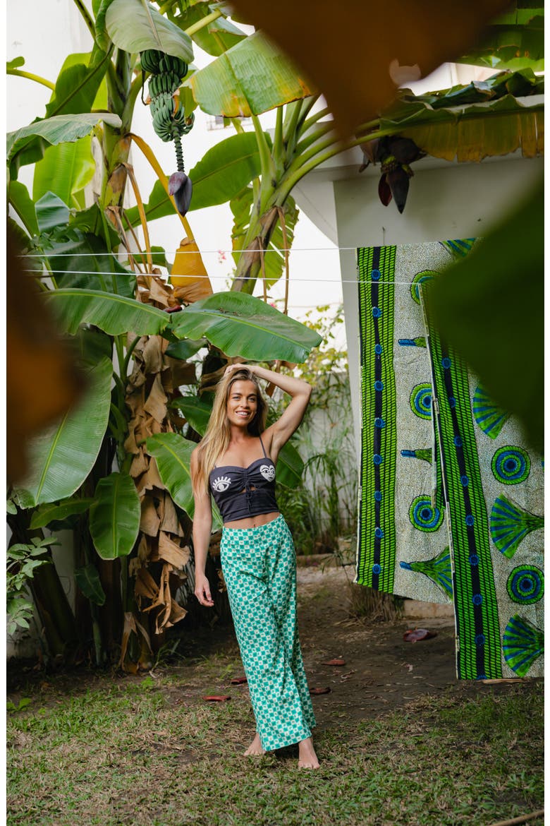 x Mami Wata So Adoable Cutout Camisole, Alternate, color, OFF BLACK
