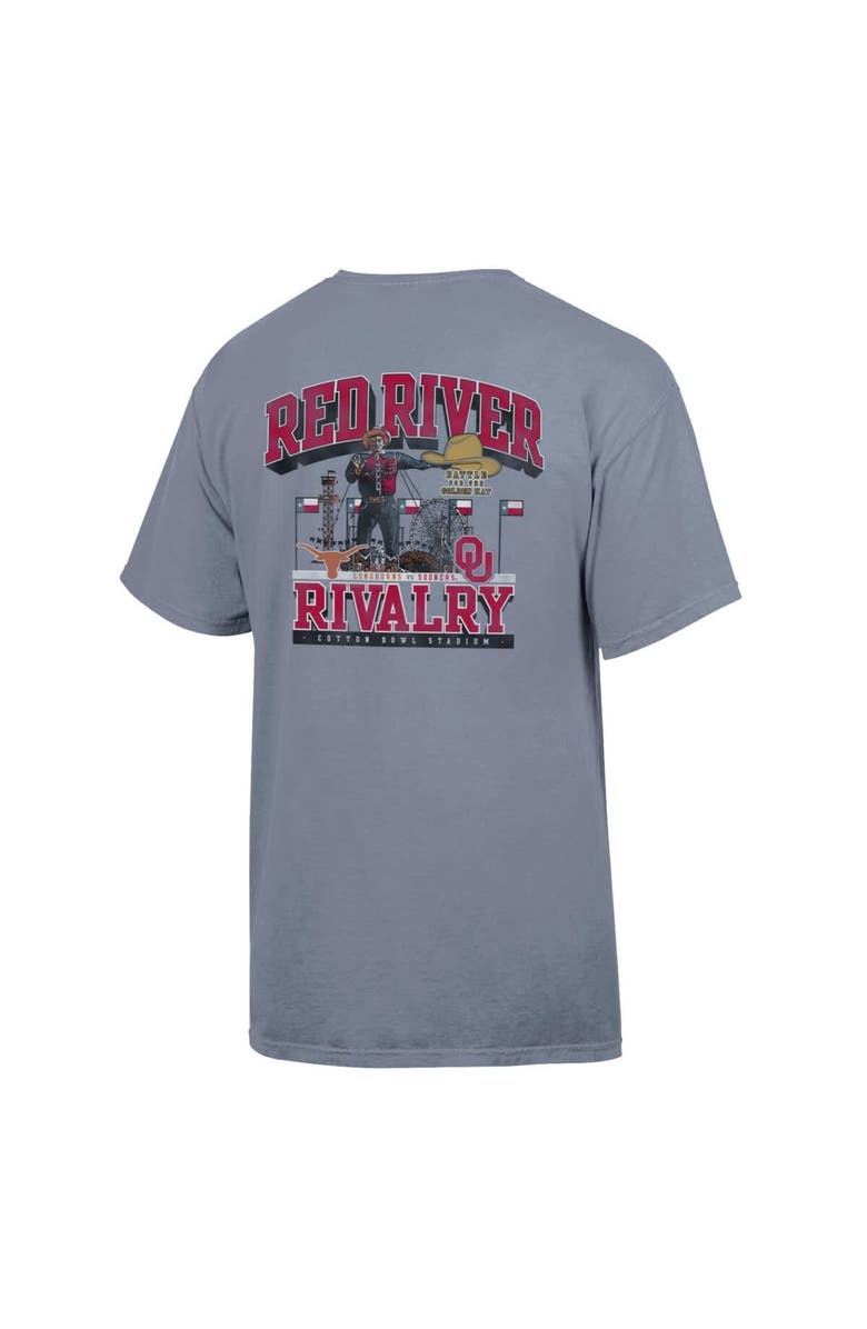 ComfortWash Men's ComfortWash Gray Texas Longhorns vs. Oklahoma Sooners Red River Rivalry Big Tex Match Up T-Shirt, Alternate, color, Gray