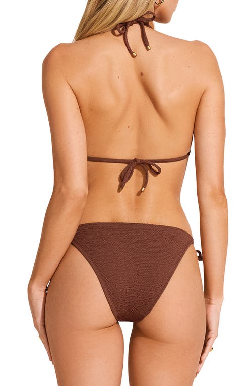 Vitamin A ® Gia Triangle Bikini Top In Brown