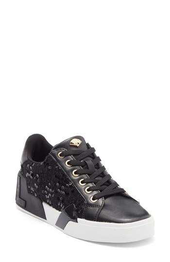 Karl Lagerfeld Paris Marquise Low Top Sneaker In Black