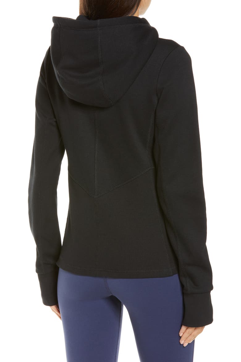 Foundation Zip Hoodie, Alternate, color, BLACK