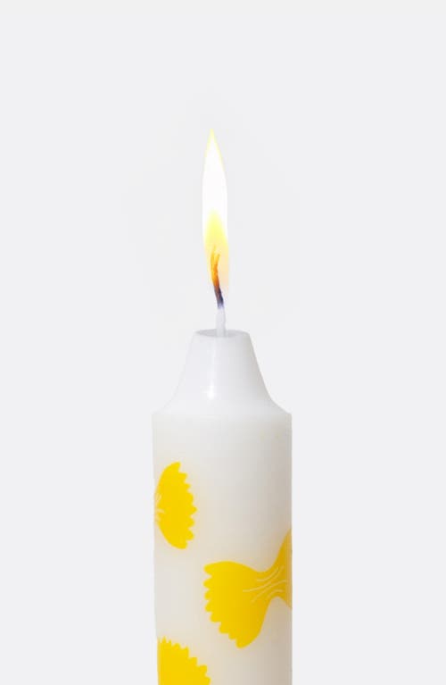 Doiy The Dolce Vita Collection 2-pack Farfalle Taper Candles In Yellow