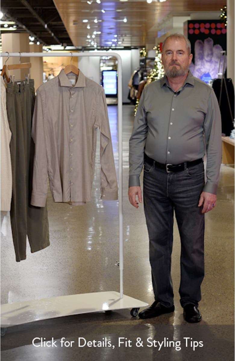 Slim Fit Flannel Dress Shirt, sales video thumbnail