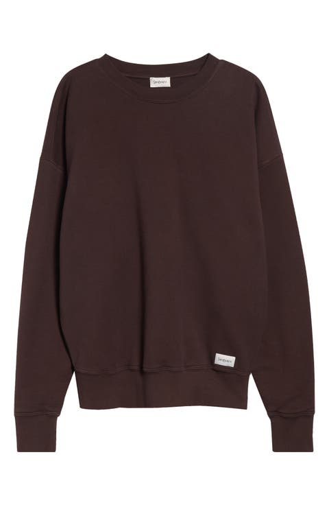 Logo Cotton Crewneck Sweatshirt