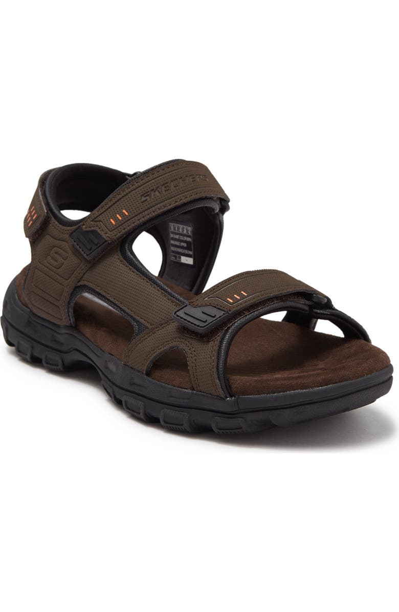 SKECHERS Gander-Louden Sandal, Main, color, Brn