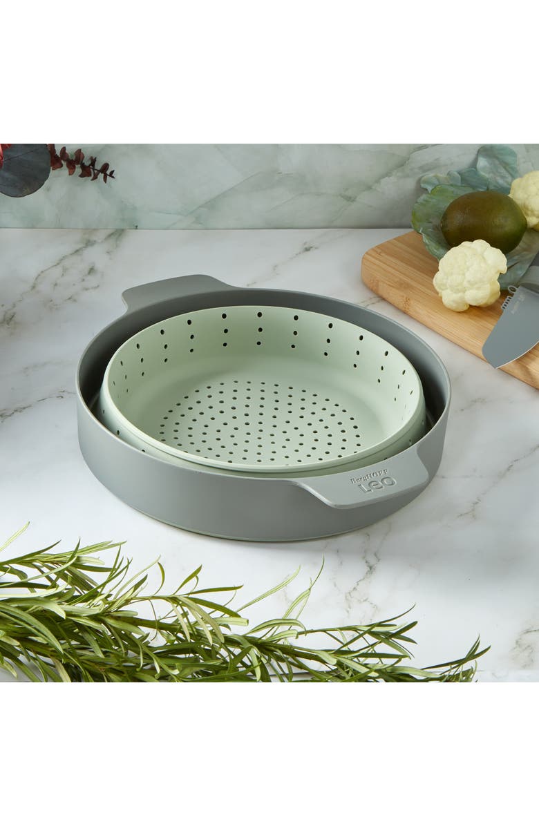 BergHOFF Leo Balance 3-Piece Steamer Set, Alternate, color, Sage