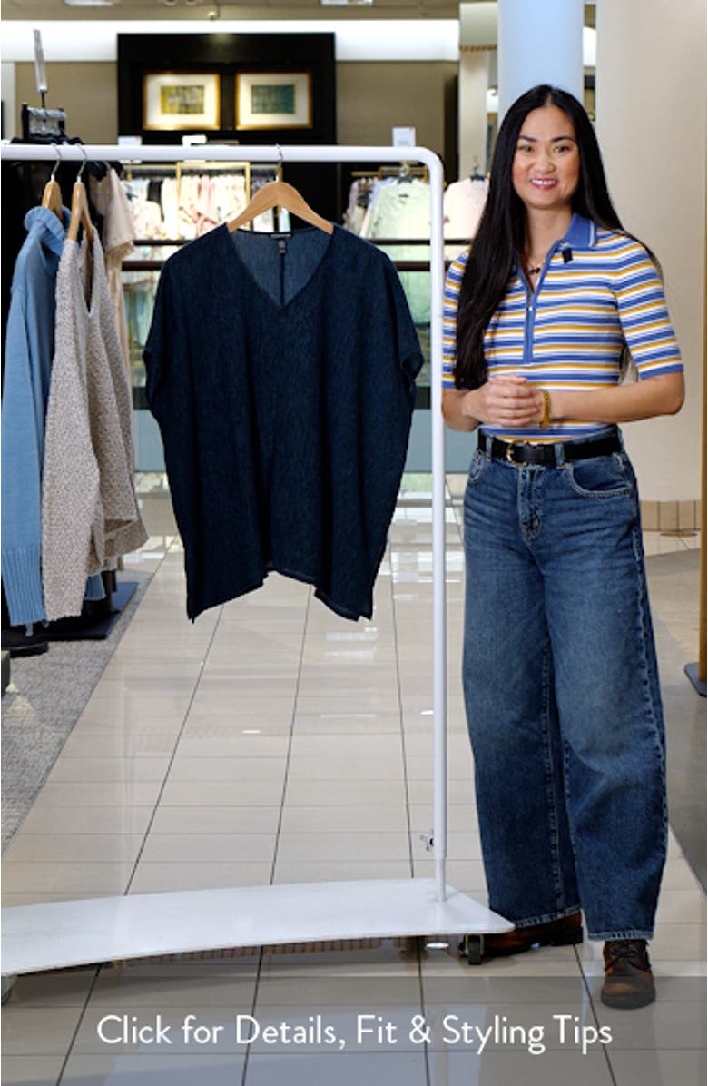 V-Neck Boxy Tunic Top, sales video thumbnail